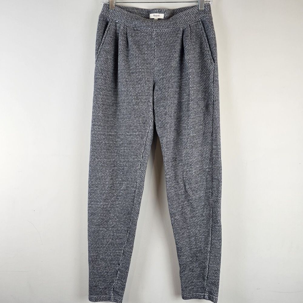 Madewell Pull On Pleated Front Slim Dress Pants‎ Gray Womens Size S Pockets.D64